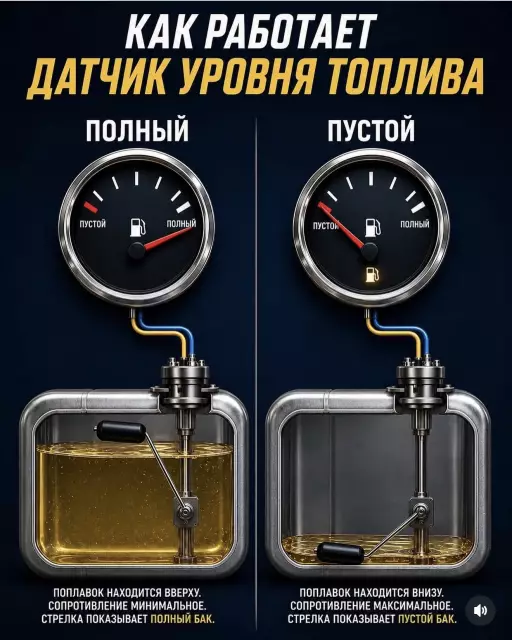 Полезная инфа про датчик уровня топлива