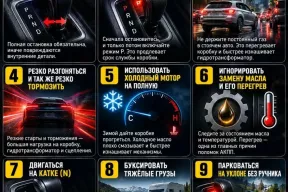 9 привычек, которые сокращают ресурс вашего АКПП