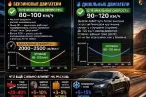 С какой скоростью нужно ехать, чтобы топливо едва капало?